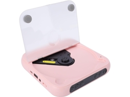 Leitor Cd Portátil Garsent Com Duas Caixas De Estéreo, Recarregável Com Bluetooth 5.3, Reprodução Em Loop