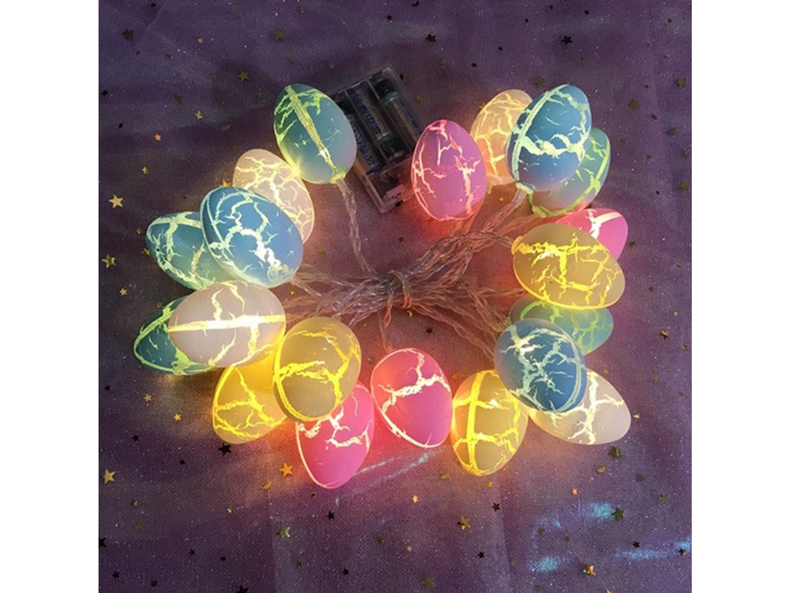 Laxiscreed Luz Decorativa De Páscoa Com 20 Leds E Padrão Transparente Para Ambientes Festivos
