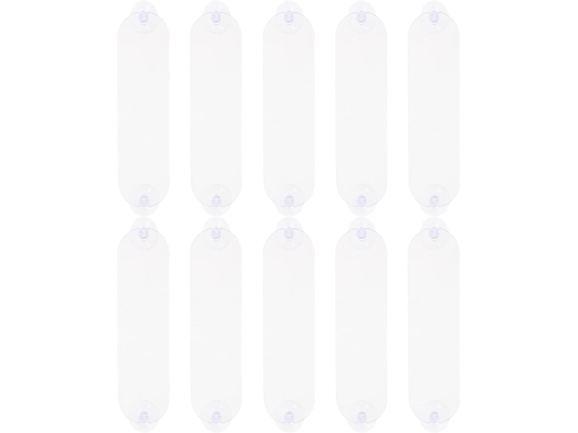 Lurelia Porta-crachá Transparente Portátil Com Clipe Em Plástico E Acrílico 10 Peças Para Viagens