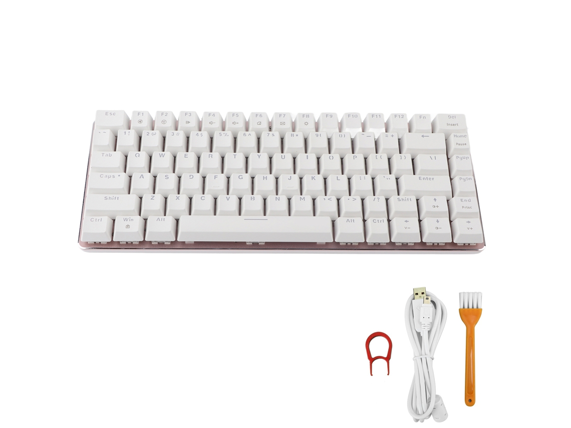 Teclado Mecânico LAXISCREED 82 Teclas, luz simples, para jogos | LAXISCREED