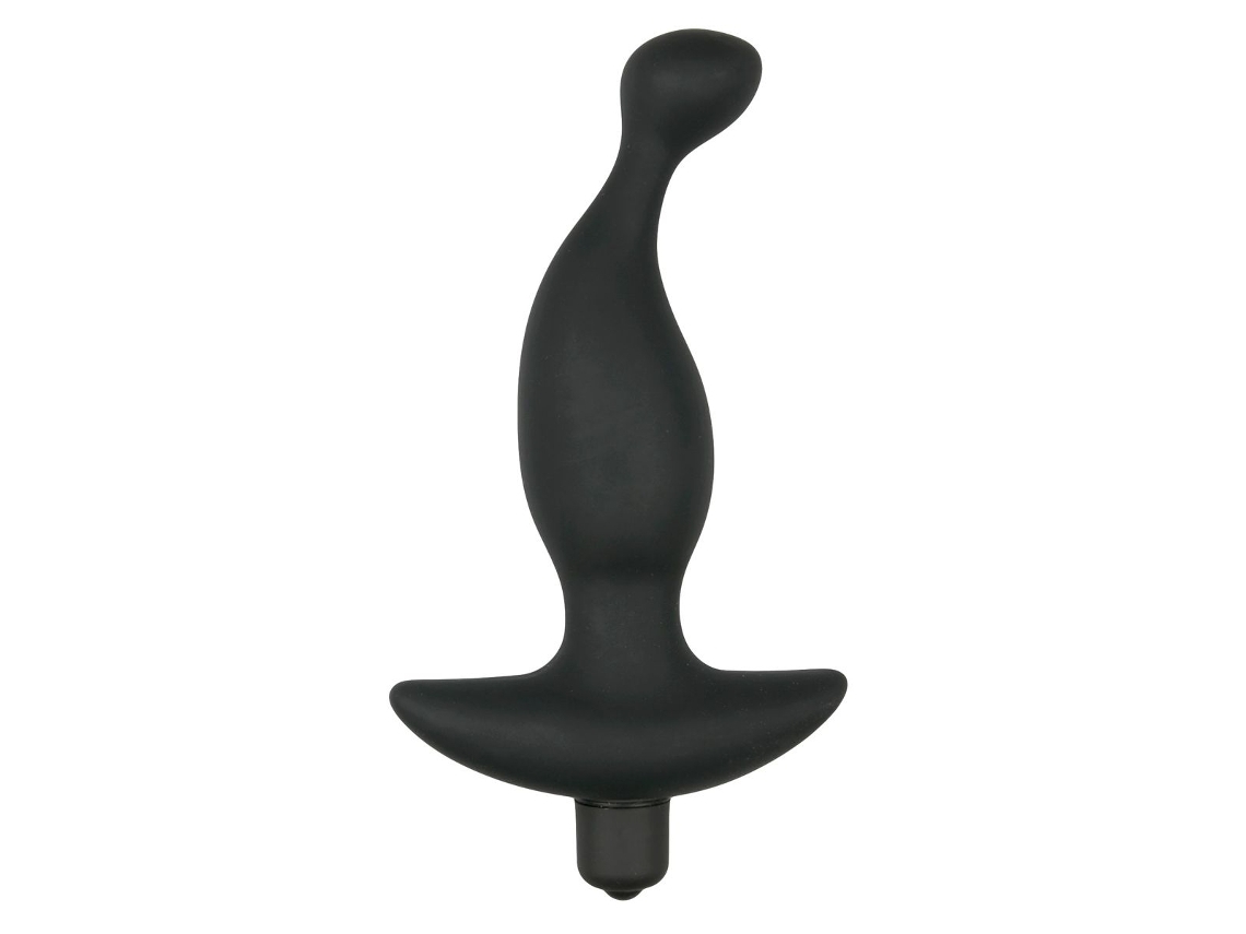 Vibrador De Próstata De Silicone Preto*