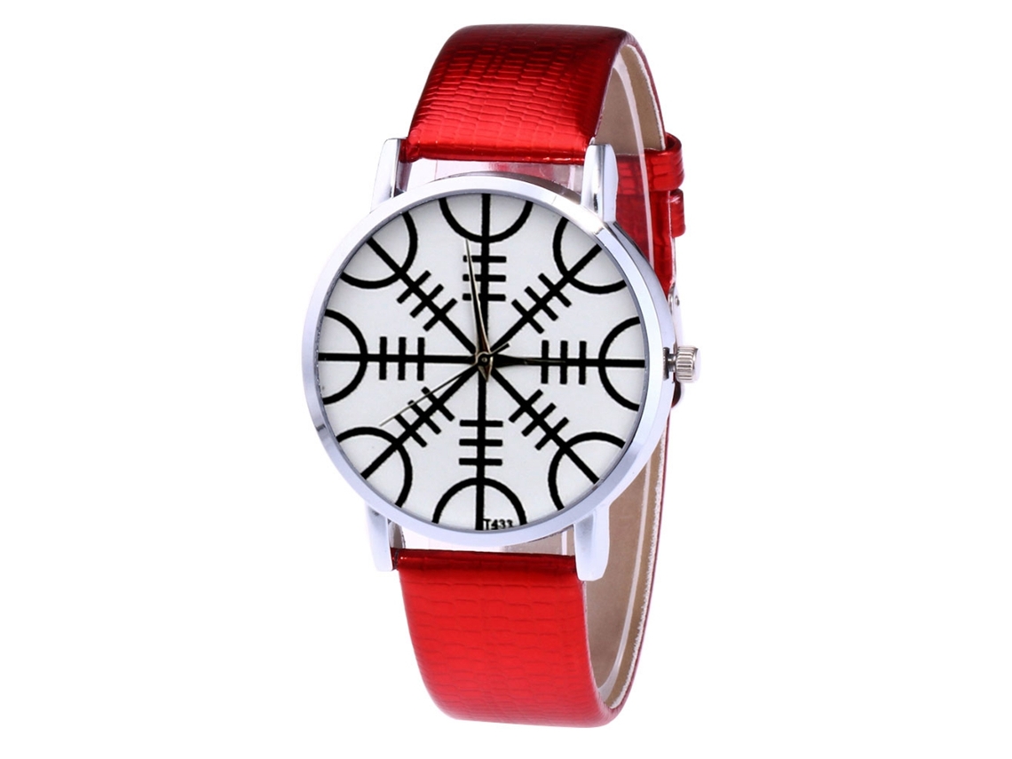 Reloj Analógico De Cuarzo Con Correa Pu Para Mujer Zhoulianfa Regalo De Amor Rojo