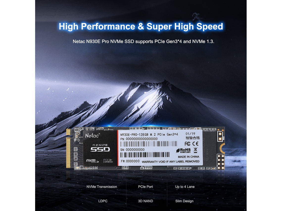 Netac N930e Pro M.2 2280 512gb Nvme Pcie Gen3*4 Ssd 3d Mlc/tlc Nand Flash