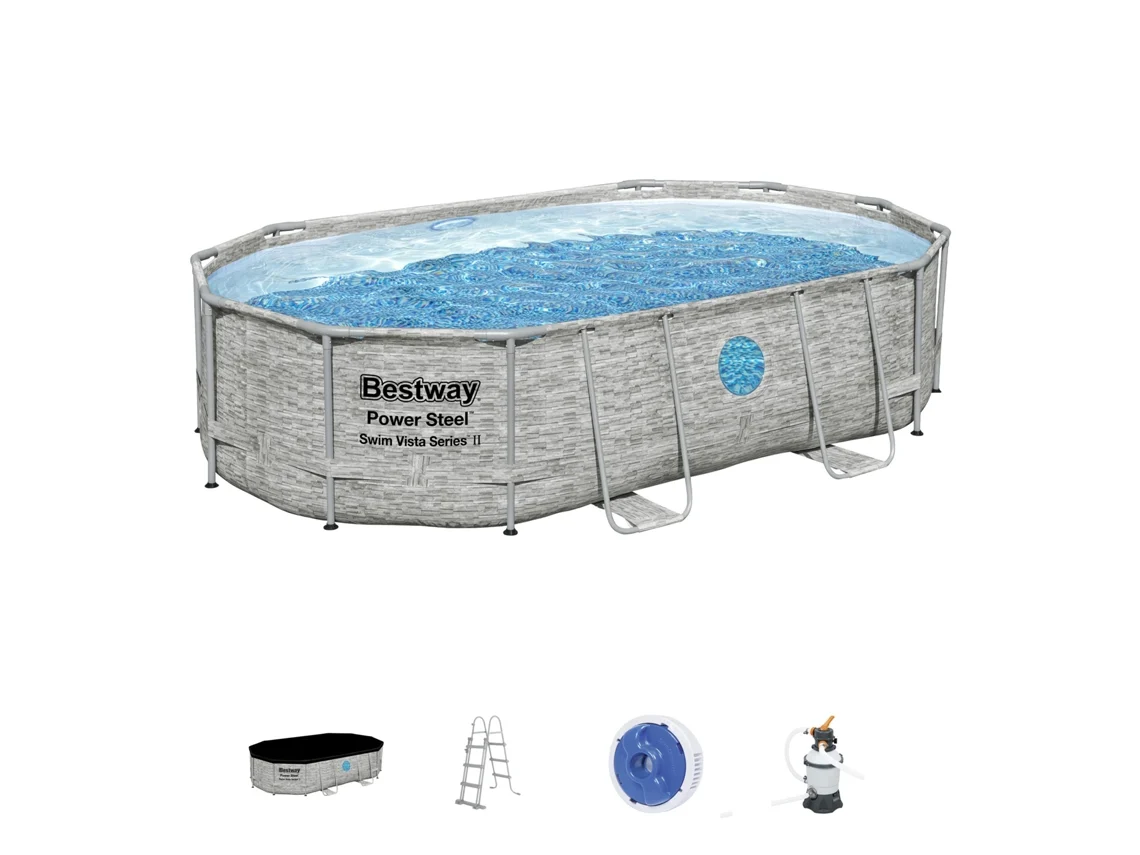 Conjunto Piscina Tubular BESTWAY 56946 (10949 L - 305x107cm)