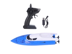 Ats barco de Controle Remoto Mini para Crianças de Alta Velocidade 2.4g Sem Fio Recarregável Usb Azul Escuro 607