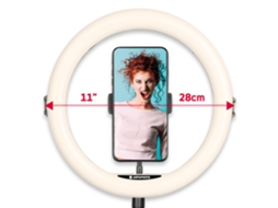 Luz Circular De Led Agfaphoto Realiview Arl11xl Com Tripé Luz Para Celular, Fotos, Selfies, Vídeos, Youtube, Maquiagem, Tiktok