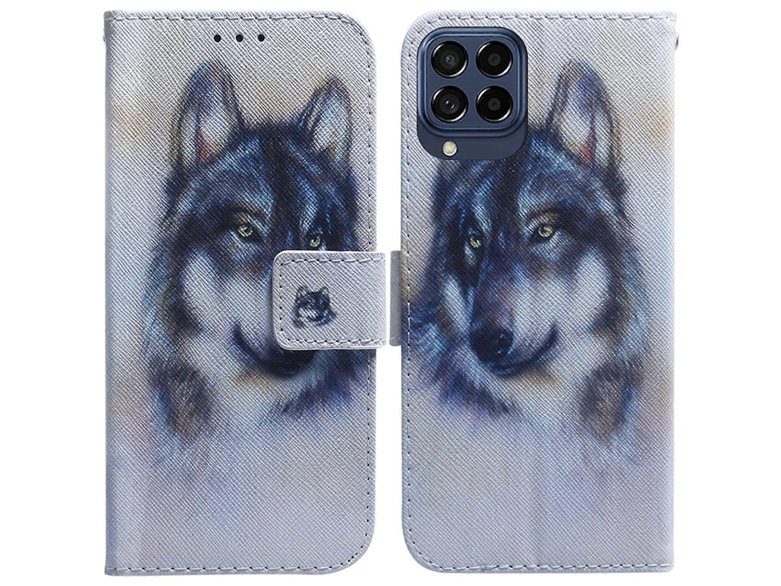 Capa De Celular Em Couro Com Desenho Colorido Para Samsung Galaxy M53 5g