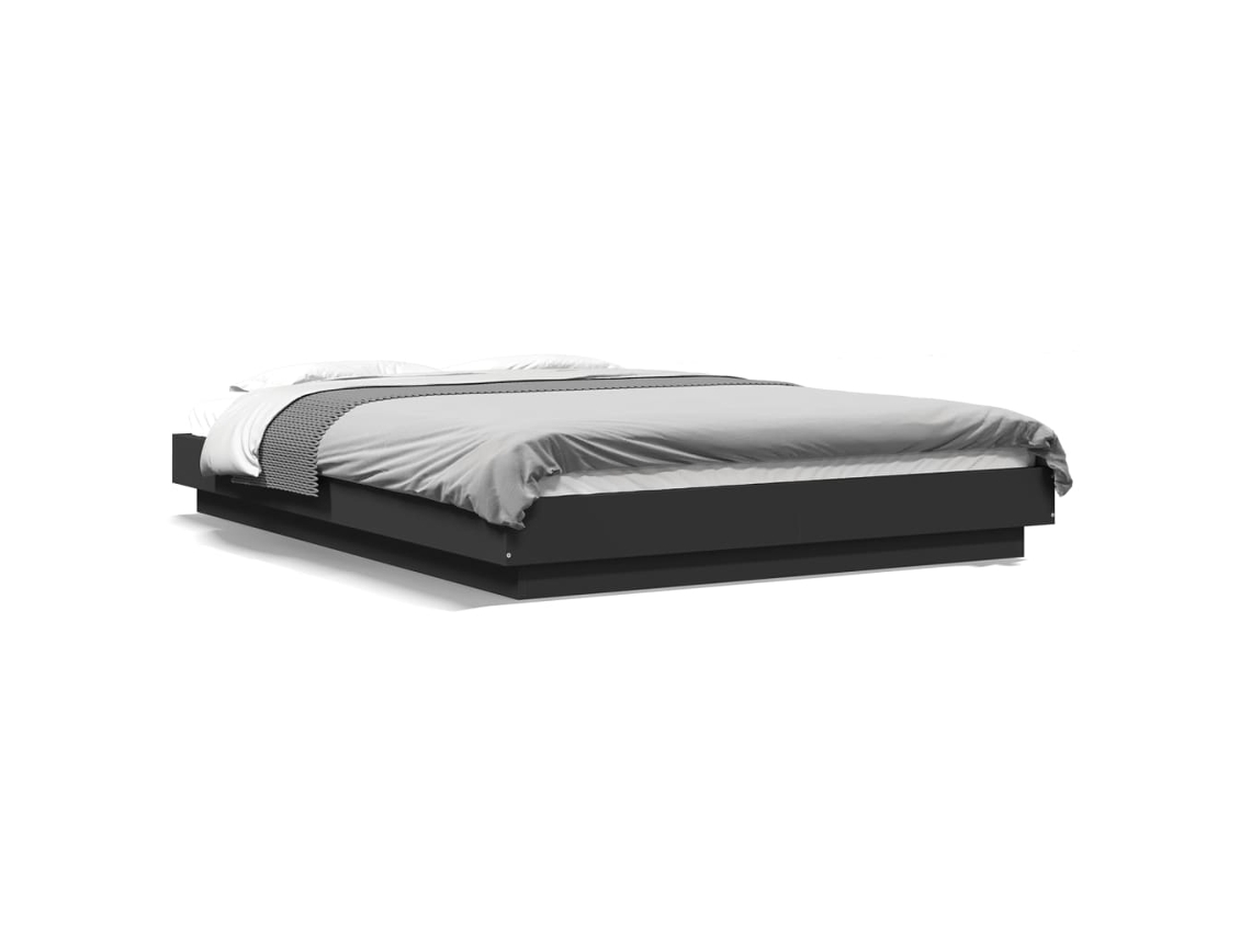 Estrutura de Cama Derivados de Madeira Preto MAISON EXCLUSIVE (120x190 cm)