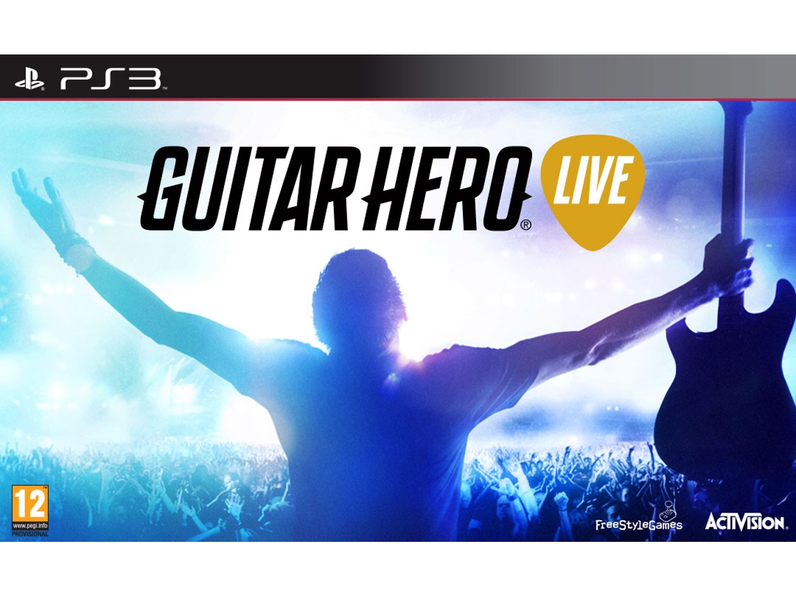 Jogo PS3 Guitar Hero Live + Guitarra