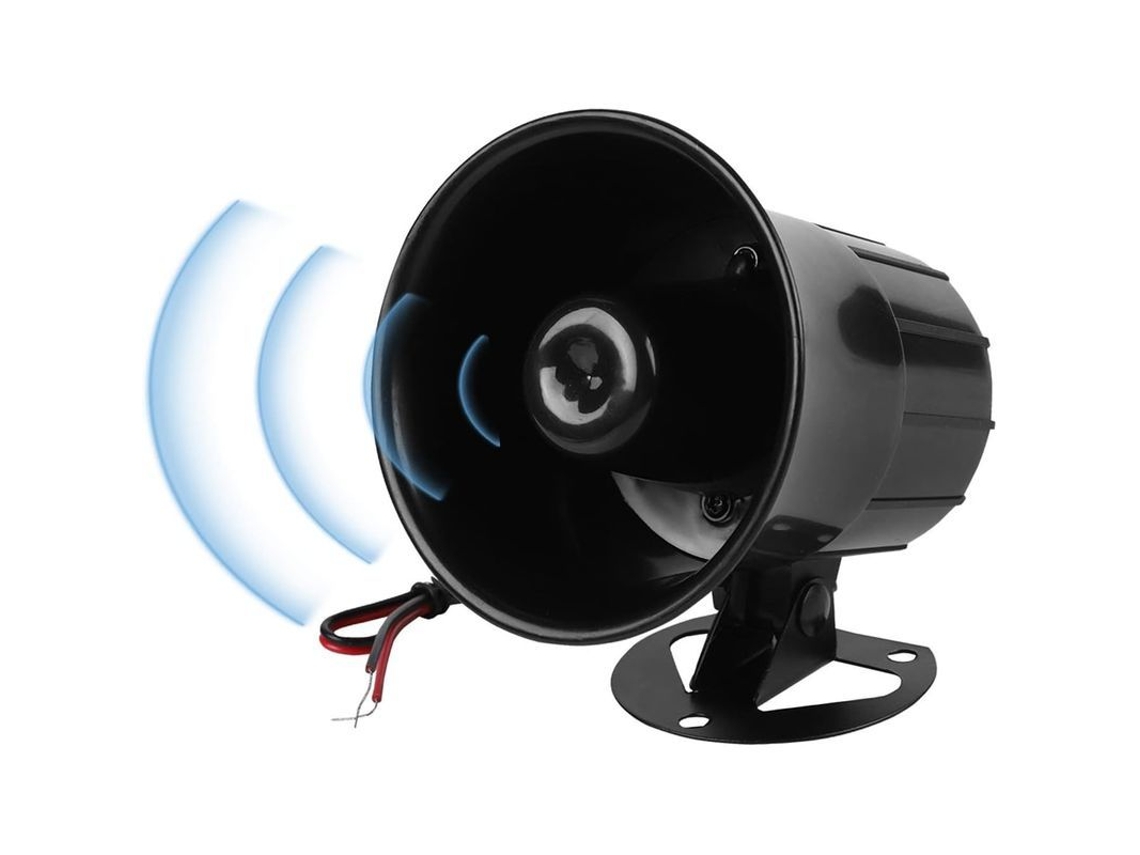 Sirena mini de cabo vermelho, sistema de alarme sonoro 120db, 12v, ABS, resistente, fácil instalação (marca)