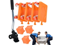 Elevadores de móveis em ABS preto, 4 peças, 7,6 cm, 3 pol., para cama e sofá, alta capacidade de carga e proteção.