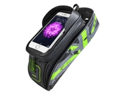 Bolsa Frontal Impermeável para Bicicleta Rockbros para Smartphone de 5,8 Polegadas Verde BRILVIBERA