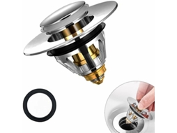 Tampa De Ralo Universal Com Filtro Anti, Entupimento E Anti, Odor, Tampa De Ralo Em Aço Inoxidável Para Pia E Banheira(34, 40mm)