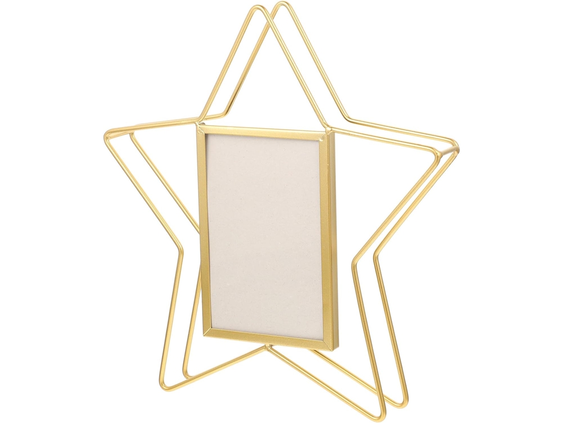 Porta Retratos Giratório Metal Dourado Design Moderno Decorativo Suporte Fotos Estar Quarto Decoração Elegante GOKOCO