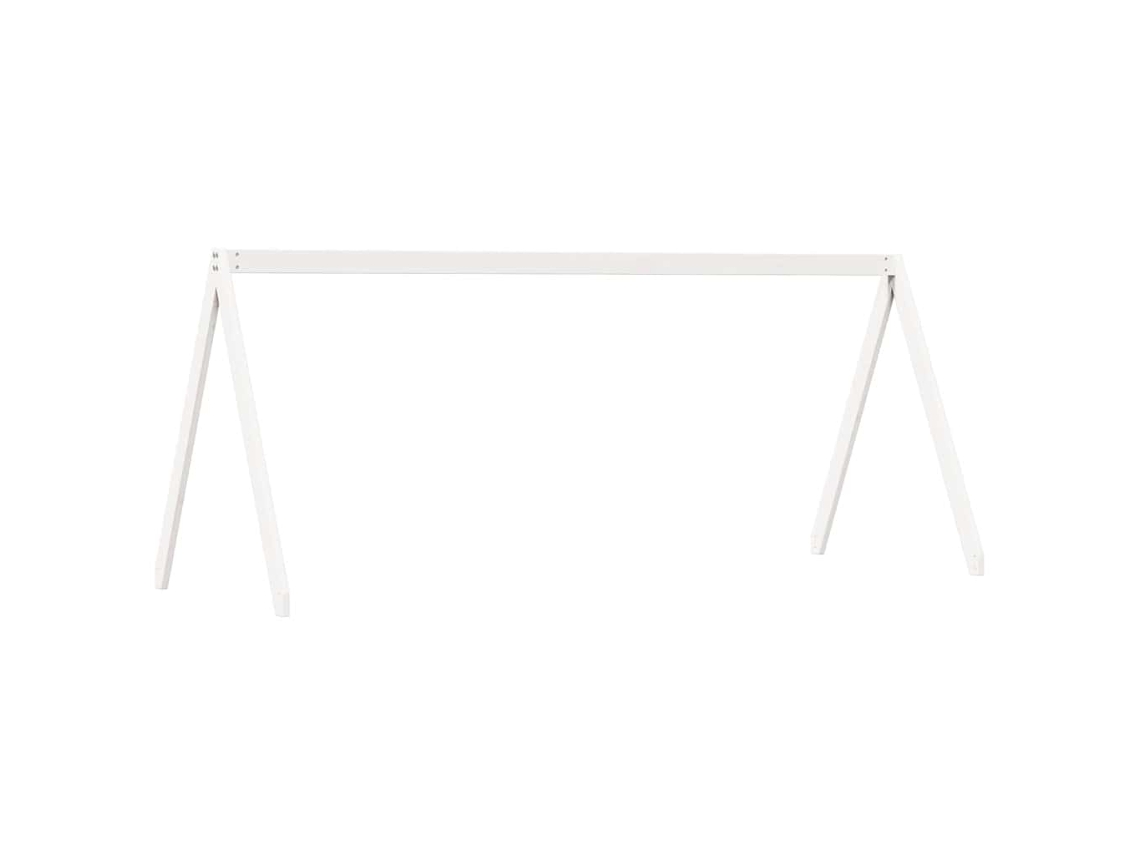 Kid's Bed Roof, Kid's Bed Roofs Vidaxl Branco Madeira De Pinho (209 X 95.5 X 88 Cm)