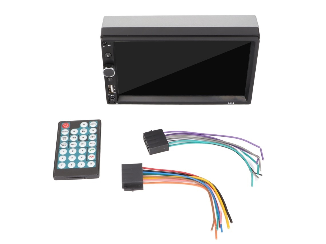 Rádio Automotivo 2din 7 Polegadas Carplay, Bluetooth Auto, Fm, Mirror Link, Mãos-livres 1080p, Câmera Ré, Reprodutor Mp5.