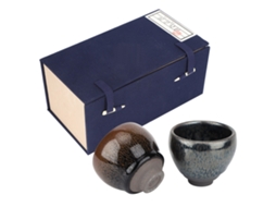Conjunto de xícaras de chá de porcelana cerâmica em estilo japonês, ideal para presente e decoração.