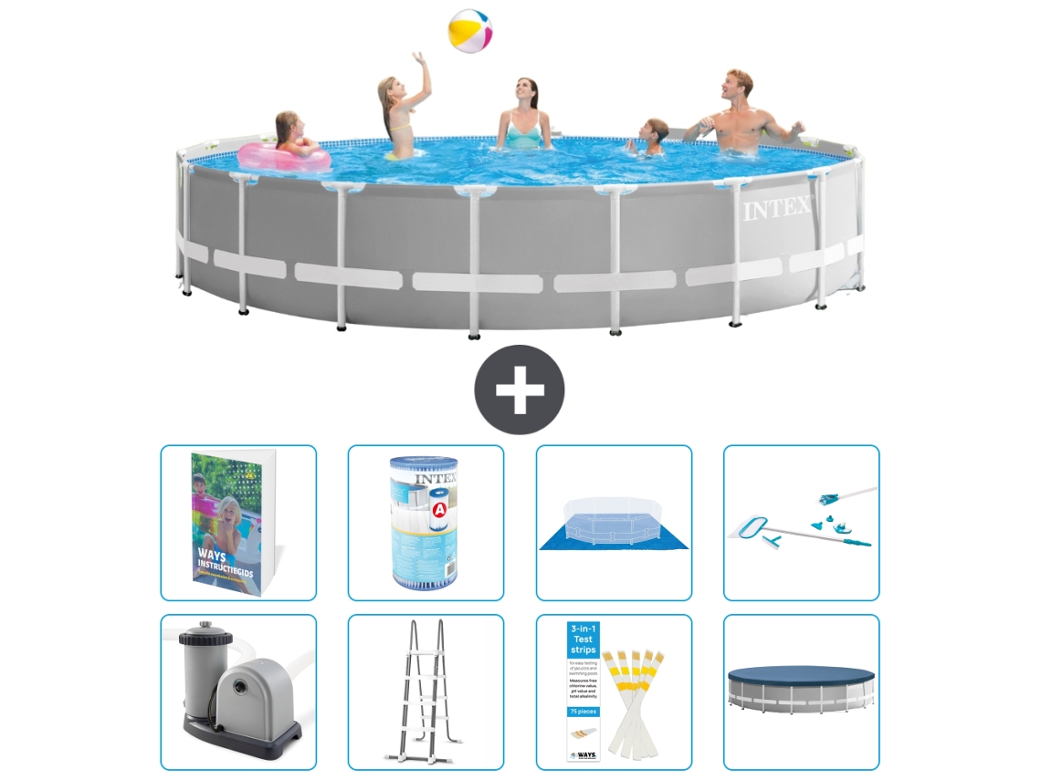 Intex Piscina Prism Frame Redonda - 549x122 Cm - 9-peças S542