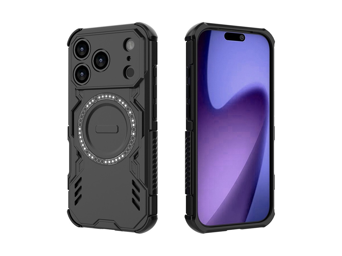 Capa Protetora À Prova De Choque Para Iphone 17 Pro, Capa Para Celular, Preta