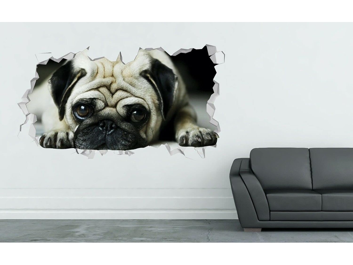 Animal Dog Fun Adesivos Muraux Autocollants Mural Decoração À La Maison Pour Chambre Art