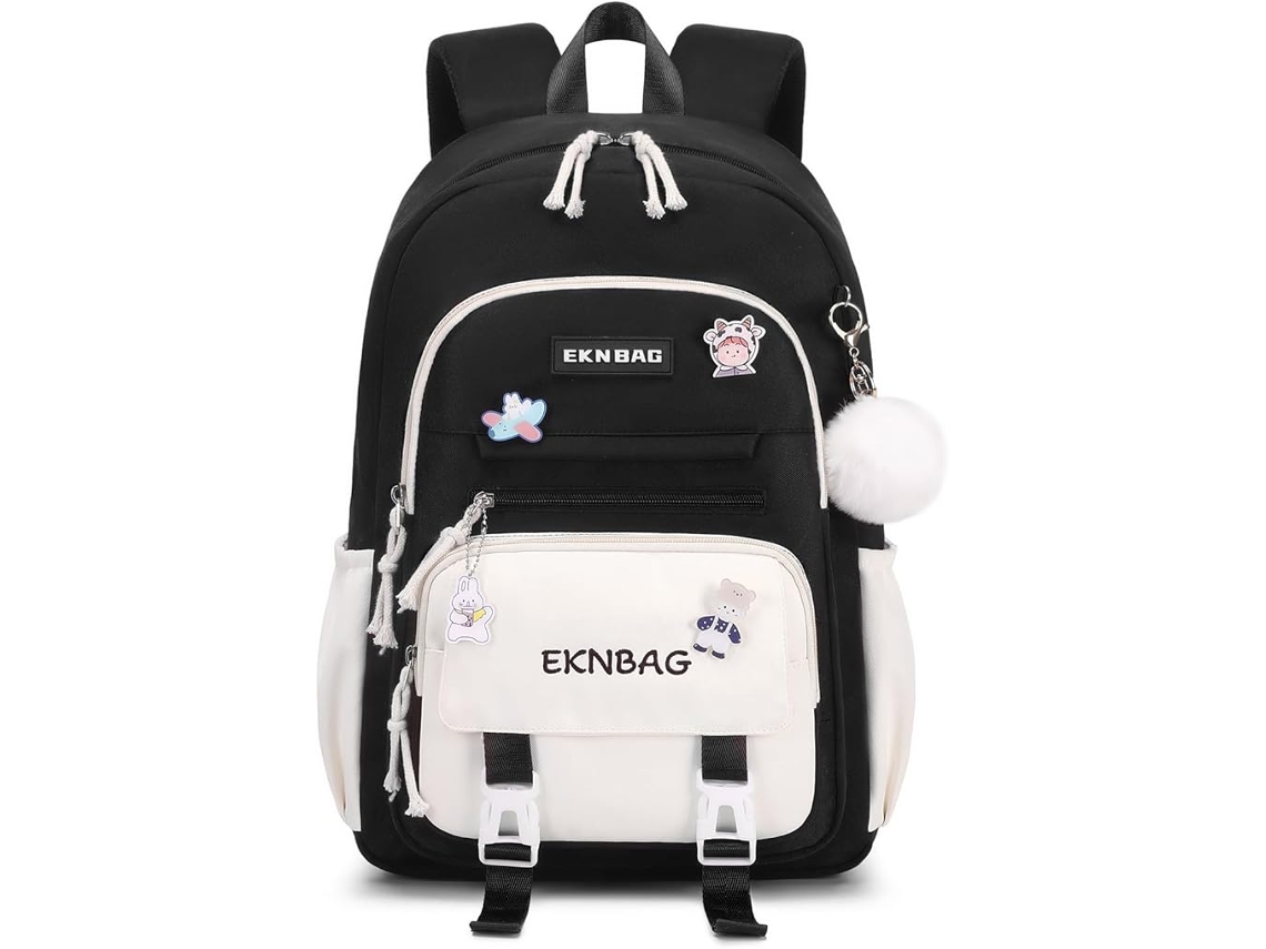 Mochila Escolar de Nylon com Design Kawaii ZYBLSSBB