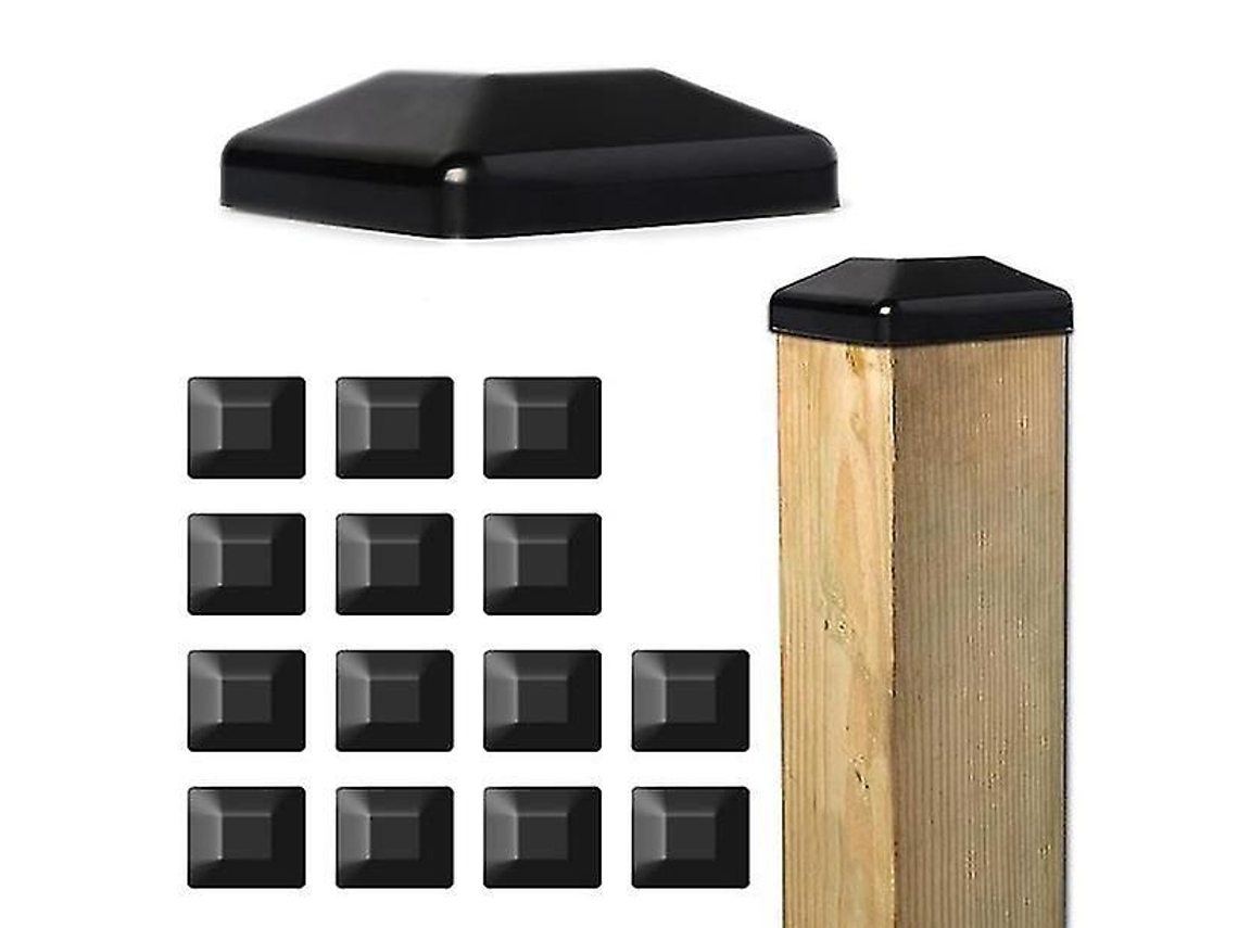 16 Tampa De Poste De 4 Polegadas Para Cercas, Cobertura Superior De Madeira Para Deck