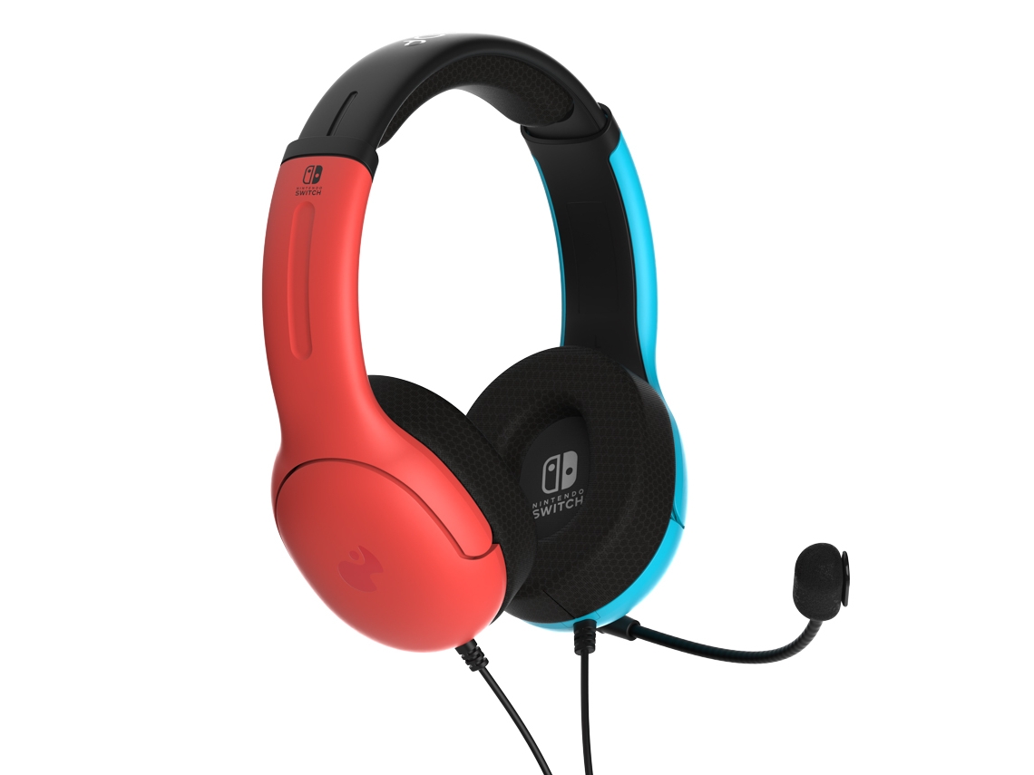 Auscultadores Gaming LVL40 Azul e Vermelho com fios