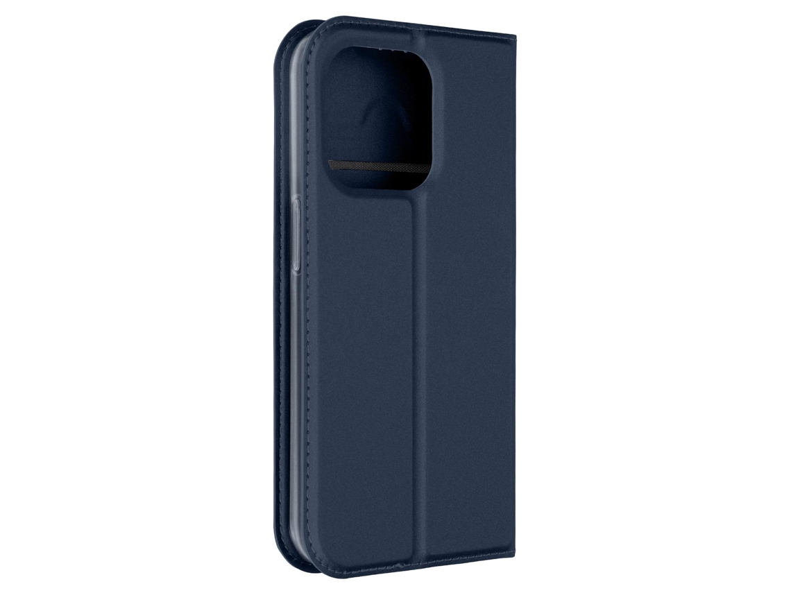 Capa para Iphone 15 Pro Aba com Suporte e Carteira DUX DUCIS Azul Escuro