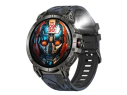 Smartwatch Kc89 760mah Bússola Lanterna Esportes Ao Ar Livre Bestvite (preto)
