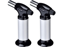 Acendedor de churrasco Topbathy Alipis, 2 peças, aço inox, ignição eletrônica, design ergonômico