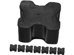 Conjunto De 8 Espaçadores De Borracha, Isolador Da Mola Helicoidal Traseira, 1-1,5 Polegadas, Preto