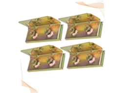 Conjunto De 4 Ferro Para Cama, Placas Fixas Laterais E Móveis Que Não