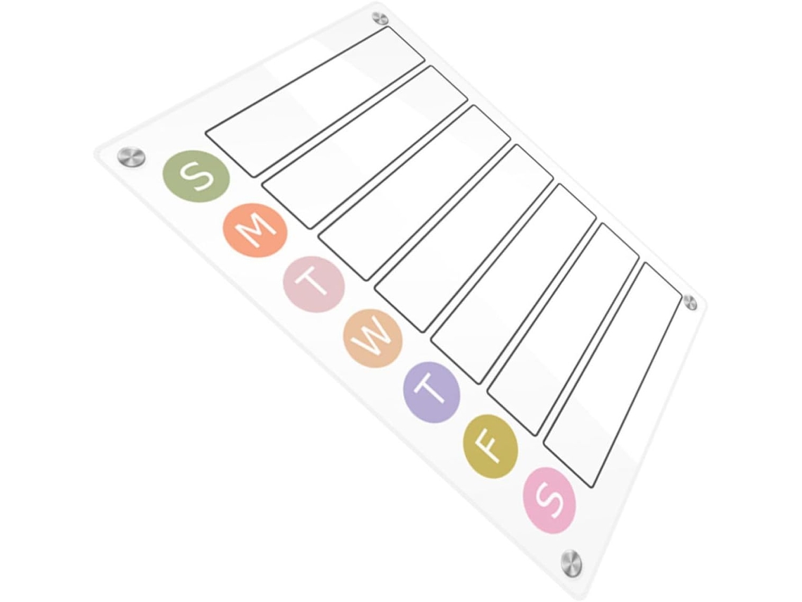 Agenda Magnétique Portátil Tableau Blanc Effaçable À Sec En Acrylique Design Pour Cuisines Et Bureaux