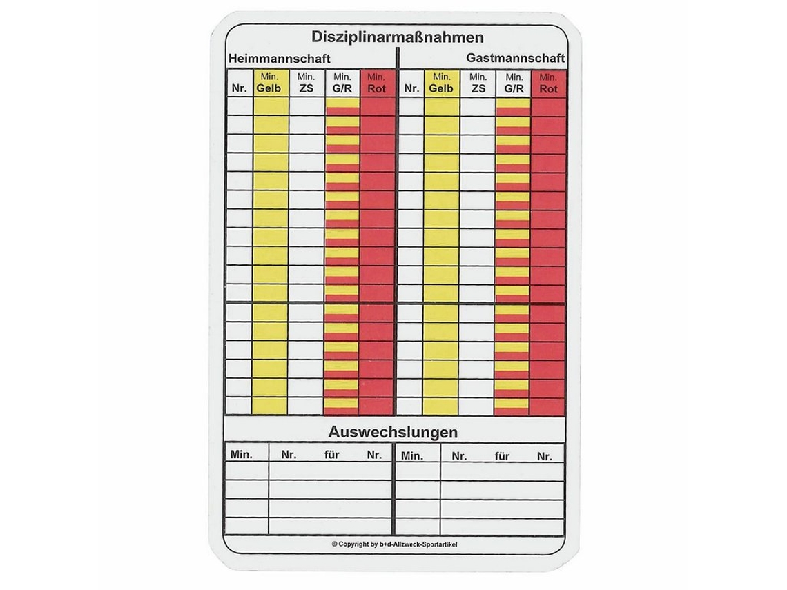 Cartoncini Segnatutto Arbitro Pallamano Erima - 50 Pezzi 12x8 Cm, Multicolore - Foto 3
