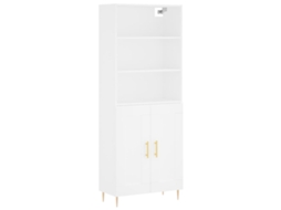 Guarda-roupa alto 69,5x34x180 cm em madeira branca, exclusivo da Maison.