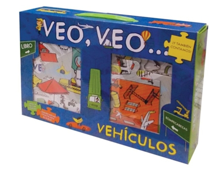 Livro Veo Veo: Vehiculos de Steve Smallman (Francês)