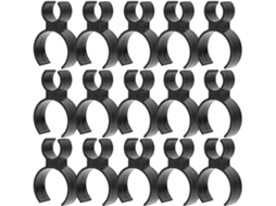 Tofficu 15-clipes De Vela Plástico Preto Para Festas, Portáteis E Seguros Para Garrafas De Vinho, Ideais Para Decorar