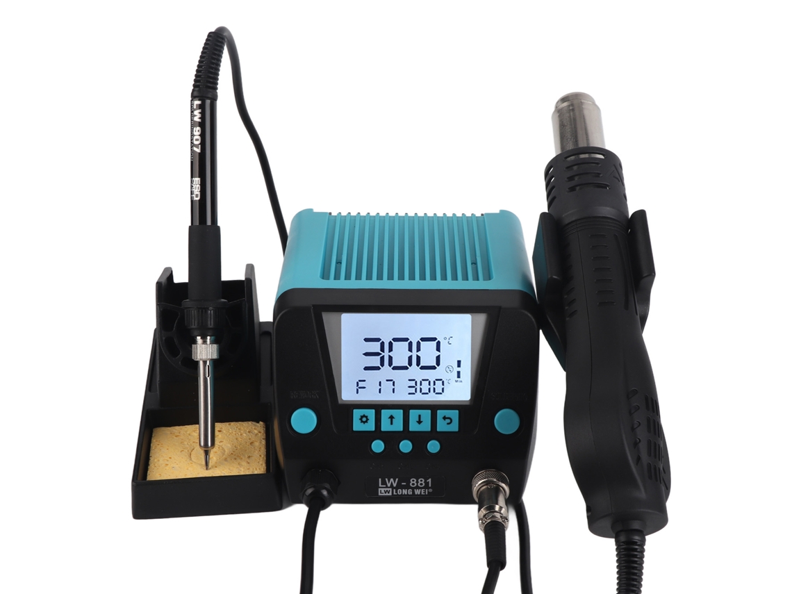 Kit Estação de Solda com Temperatura Ajustável e Dupla Antieletrificação