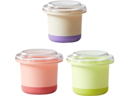 Conjunto De 3-formas Gelo Resistentes Para Máquinas Raspadinha, Seguras E De Tamanho Ideal Para Armazenamento Fácil