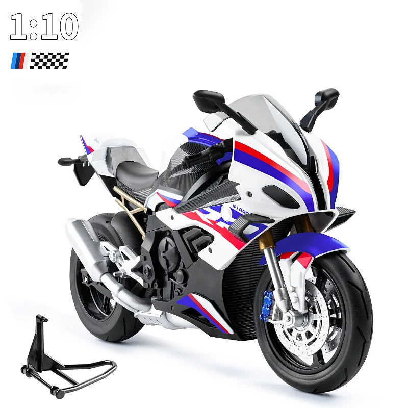 Miniatura De Motocicleta Colecionável Em Liga Metálica Fundida, Escala 1:10.