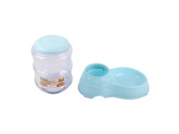 Comedouro Automático para Animais de Estimação, Tigela Grande, Removível e Antiderrapante para Cães, Azul AQUAFORGE