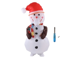 Fantasia de Natal Inflável com Boneco de Neve e Árvore para Adultos 150-190cm LAXISCREED