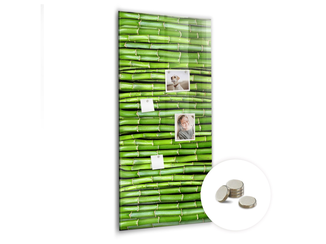 Lousa Magnética Parede De Bambu Para O Escritório Espelharte (60x120 Cm)