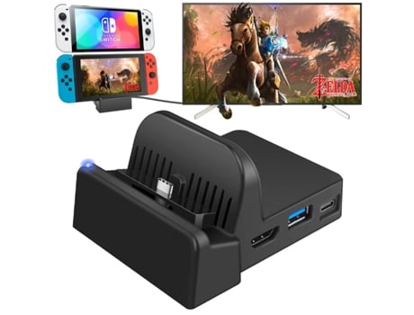 Estação de Acoplamento de Tv de Switch Portátil,Adequado para Nintendo Switch/Switch Oled