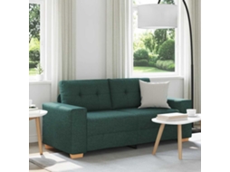 Vidaxl Sofá De Dois Lugares Verde Escuro, 180x77x82 Cm, Tecido