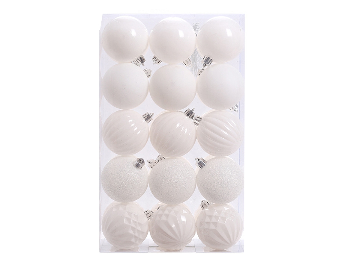 Bola de Natal TUSERXLN Forma Irregular Plástico Branco