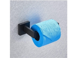 Lslytq Suporte Para Toalhas Preto, Cabideiro Com Gancho Para Roupão, Conjunto De Acessórios Para Banheiro, Porta Papel