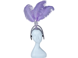 Tiara Brilhante com Penas e Strass Estilo Anos 20 SFUSHOS