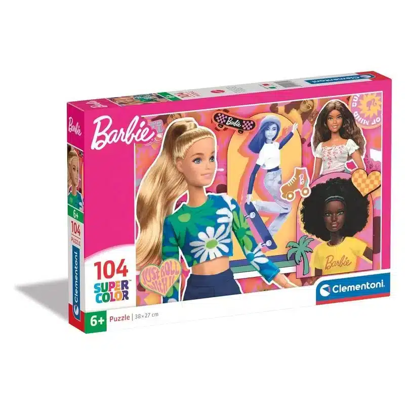 Puzzle Barbie 104 Piezas Super Color Edición Skate 25753 Clementoni Clementonimás De 5 Años