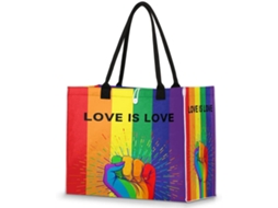 Bolsa de Ombro Tropicallife Estampa de Londres 32.5x15x44.9 cm